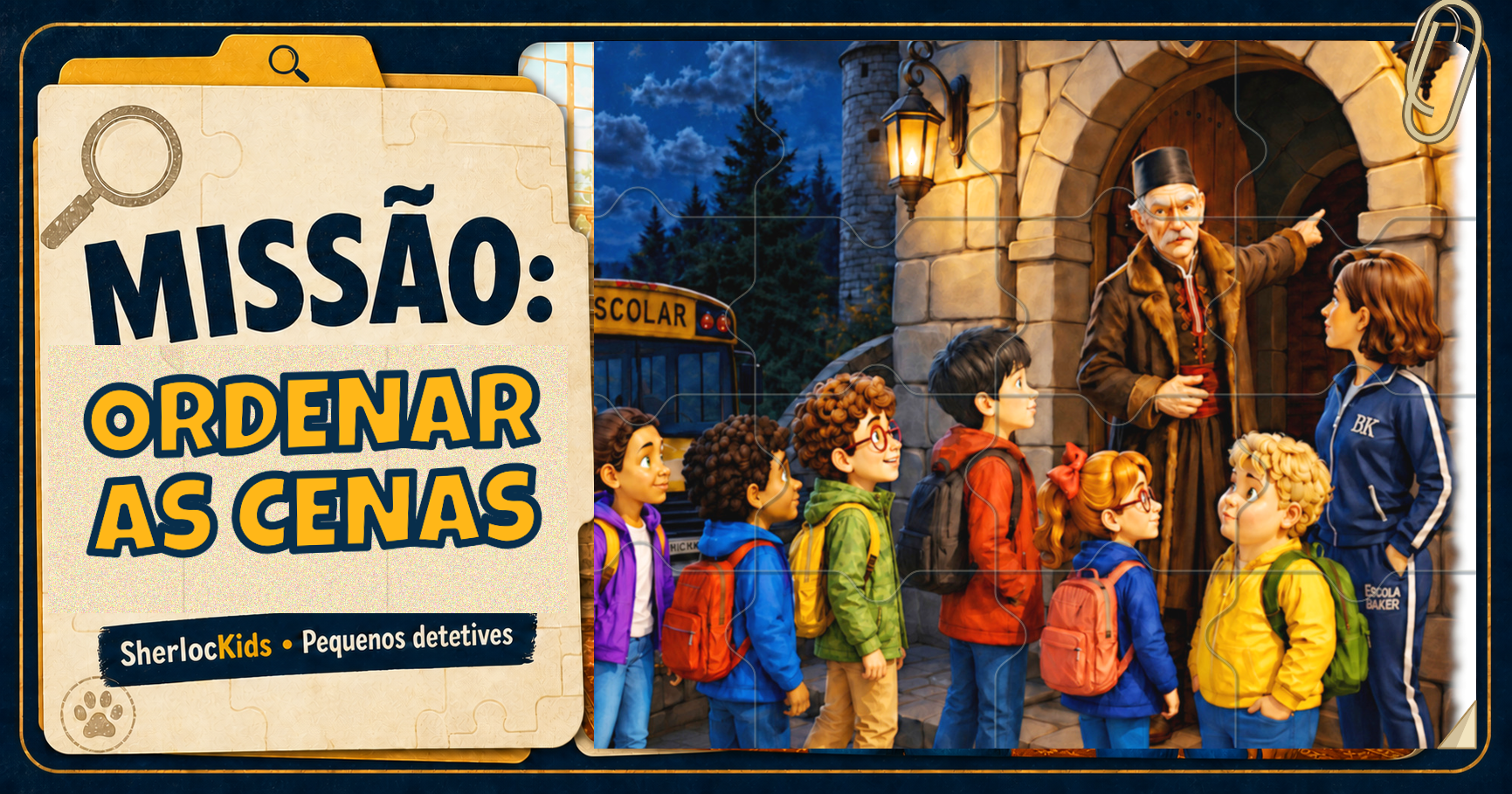 Missão Ordem dos Acontecimentos: turma chegando ao Castelo de Bran