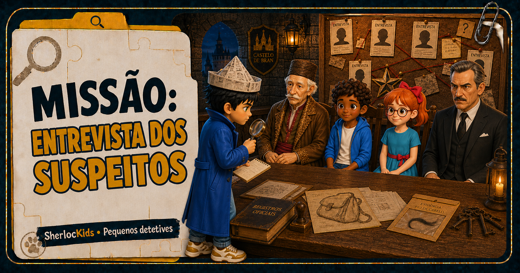 Card da missão Entrevista dos Suspeitos