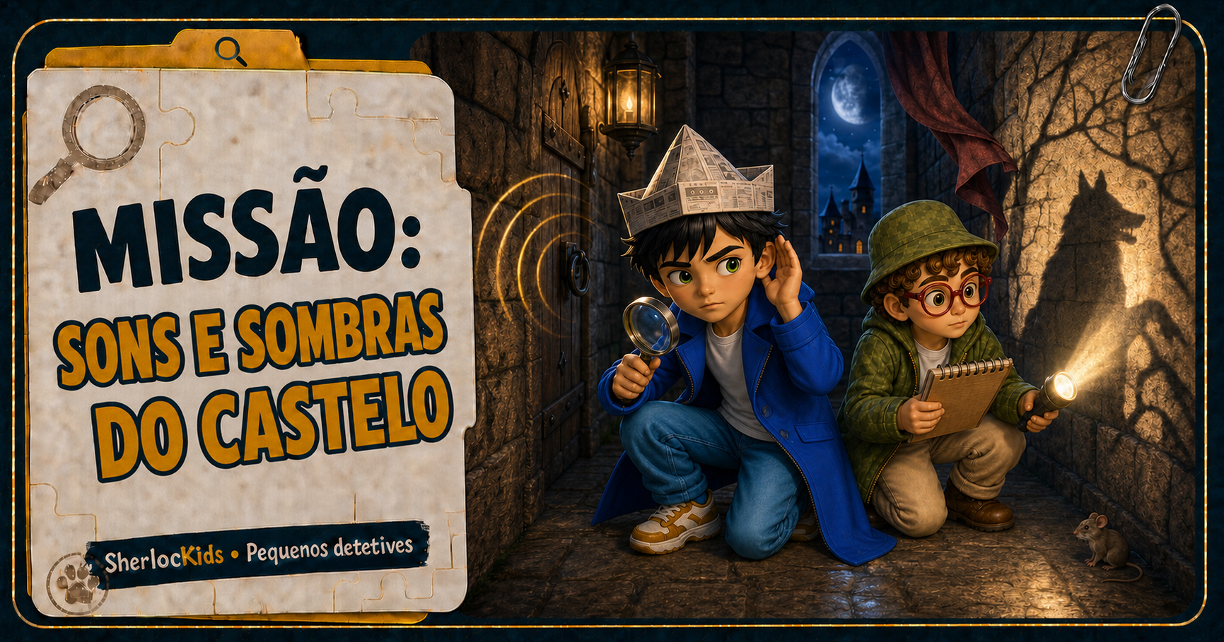 Card da missão Sons e Sombras do Castelo